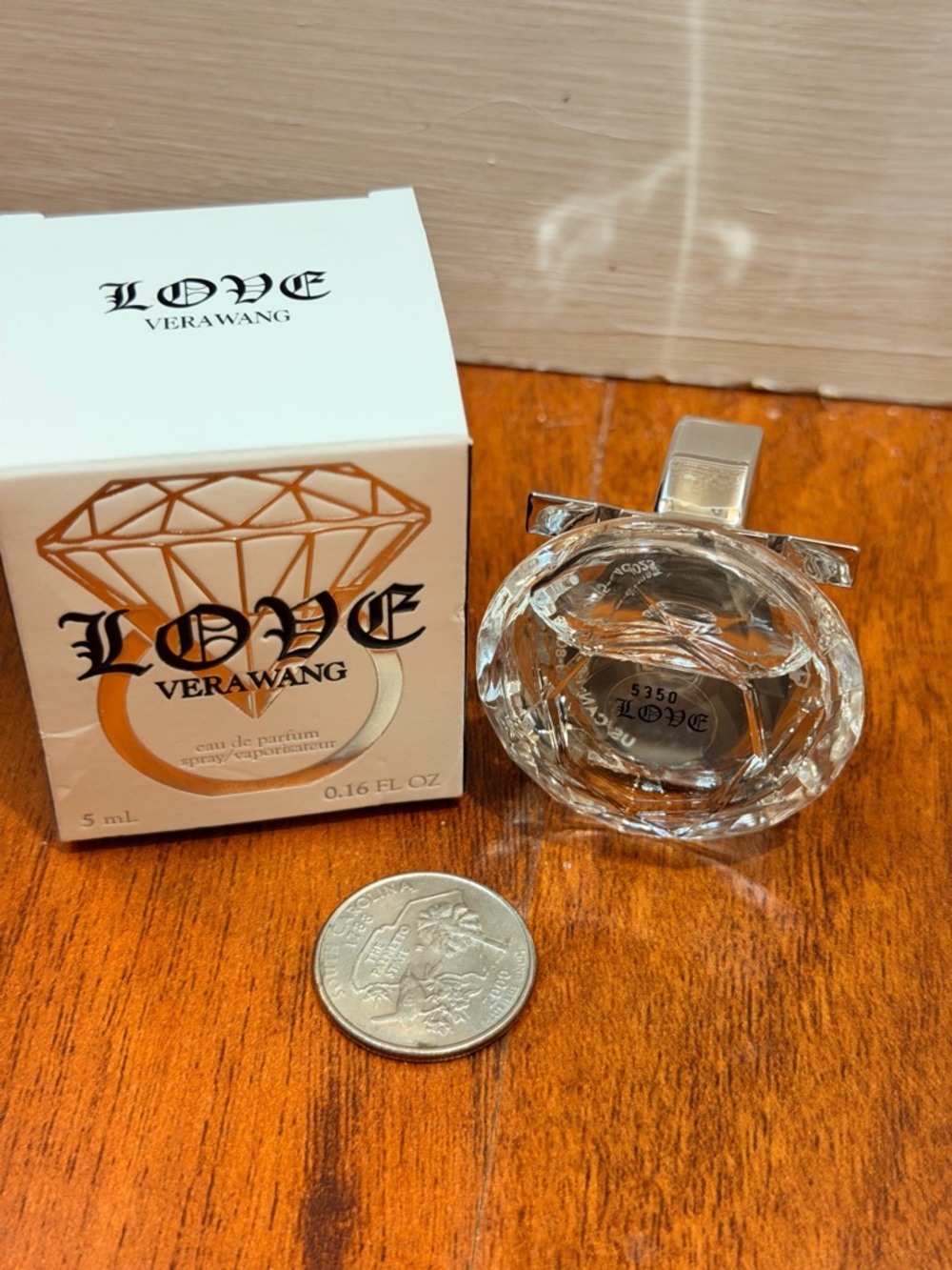 Vera Wang LOVE Mini Eau de Parfum - diamond ring mini .16 NWT